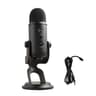 Logitech for Creators Logitech Creators Blue Yeti USB Microphone for Gaming, Streaming, Podcast, YouTube, Discord, PC, Studio Sound, Plug & Play-Blackout Microphone Blackout - Creator Audio