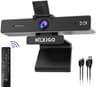 NexiGo Zoom Certified, N950P 4K Zoomable Webcam with Remote Control, Sony_Starvis Sensor, 5X Digital Zoom, Pro Web Camera with Dual Stereo Mics, for Zoom Skype Teams Twitch Webcam 4K - 4K Webcams