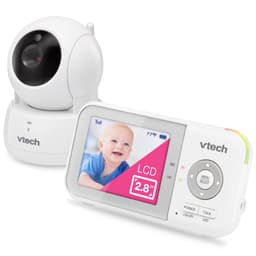 VTech VM923 Baby Monitor, 2.8” Screen, Pan-Tilt-Zoom, 1000ft Long Range, Night Vision, 2-Way Audio, Temperature Sensor, Lullabies, Secure Transmission No WiFi 2.8" with Pan-Tilt-Zoom Camera - Smart Baby Monitors