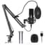 MAONO USB Microphone, MAONO 192KHZ/24Bit Plug & Play PC Computer Podcast Condenser Cardioid Metal Mic Kit with Professional Sound Chipset for Recording, Gaming, Singing, YouTube (AU-A04) AU A04 Black Black - Creator Audio