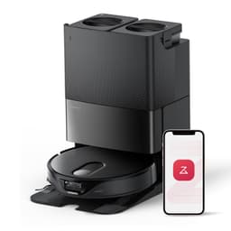 roborock Qrevo Slim Robot Vacuum and Mop Combo, 8.2cm Ultra-Slim, 3D Sensing Tech, Advanced Obstacle Recognition, 11,000Pa Suction, FlexiArm Side Brush & Mop, Auto Mop Washing & Drying, Self-Emptying - Robot Vacuums