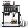 Electactic Espresso Machine with Grinder, 20 Bar Expresso Coffee Machines with Milk Frother Steam Wand, Professional Espresso Maker with Removable Water Tank, Cappuccino & Latte Machine for Home Black + Stainless Steel - Home Espresso Machines