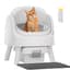 PetPivot Self Cleaning Litter Box, Open Top Automatic Litter Box for Multiple Cats, Multiple Layer Safety Protection, Liners and Mat Included, White - Smart Pet Tech