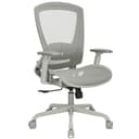 ELABEST T96 Mesh Office Chair,Ergonomic Computer Desk Chair,Sturdy Task Chair- Adjustable Lumbar Support & Armrests,Tilt Function,Comfort Wide Seat,Swivel Home Office Chair Grey Frame Grey Mesh - Ergonomics