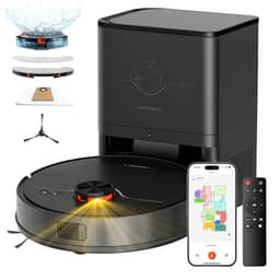 uninell Robot Vacuum and Mop Combo with Self-Emptying, Robotic Vacuum Cleaner 7000Pa & LiDAR Navigation, 180 Mins,90 Days Capacity, Home Mapping, for Pet Hair/Hard Floors/Carpets, App/Alexa Control - Robot Vacuums