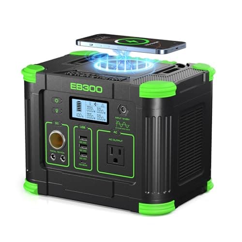 GRECELL 300W Portable Power Station 288Wh Solar Generator with USBC PD 60W, 110V Outlet Perfect for Camping, Outdoor Trips, Home Backup & Travel - Portable Power Stations