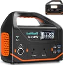 bailibatt Portable Power Station 600W 293Wh Camping Lithium Battery, Portable Generator for Home Use Emergency Power Station Backup Travel Outdoor 100W PD & 110V Pure Sine Wave AC Outlet - Portable Power Stations