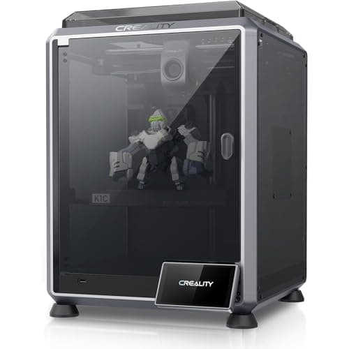 Creality K1C 3D Printer, 2024 New Version 3D Printers with 600mm/s Fast Printing Speed and Clog-Free Direct Extruder, Support 300℃ Printing and Carbon Fiber Filaments, Auto Leveling and AI Camera - 3D Printers