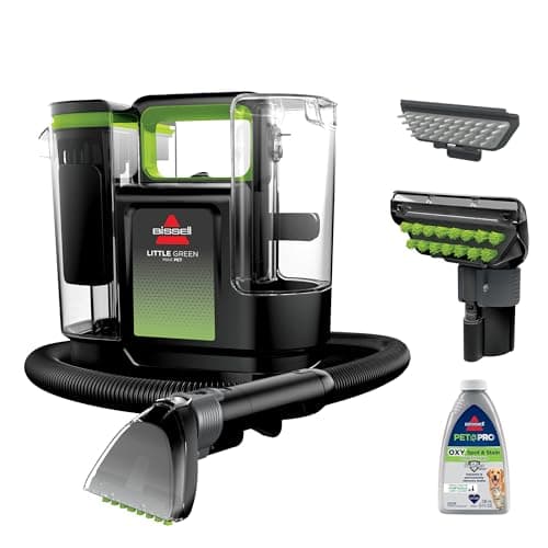 BISSELL® Little Green® Max Pet Portable Carpet and Upholstery Deep Cleaner, Car/Auto Detailer, with Self-Cleaning Tough Stain Tool and Pet Hair Removal Tool (3860) - Portable Carpet & Upholstery Cleaners
