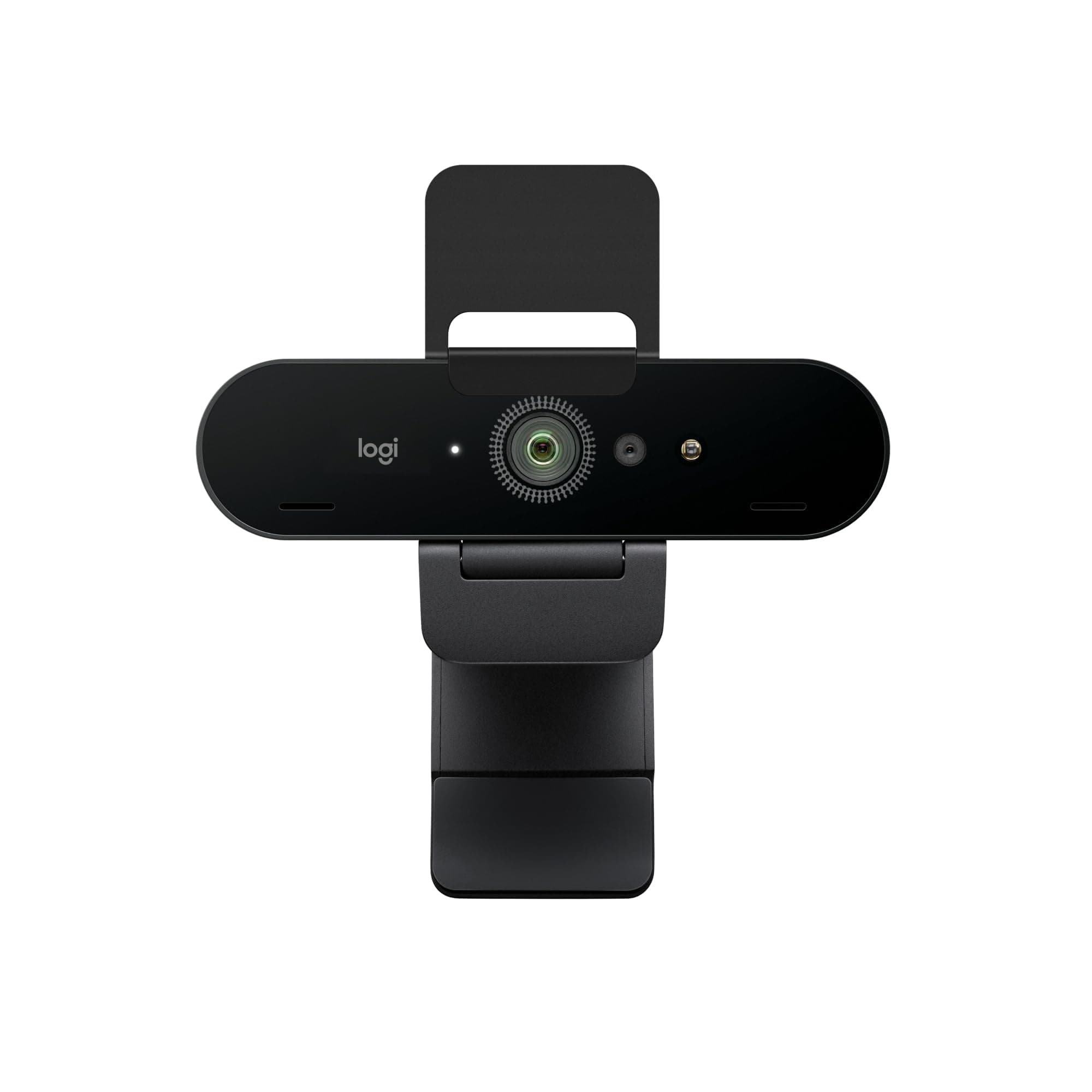 Logitech Brio 4K Webcam, Video Calling, Noise-Cancelling mic, HD Auto Light Correction, Wide Field of View, Windows Hello Works with Microsoft Teams, Zoom, Google Meet, PC/Mac/Laptop/MacBook/Tablet