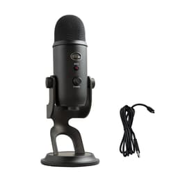 Logitech Creators Blue Yeti USB Microphone for Gaming, Streaming, Podcast, YouTube, Discord, PC, Studio Sound, Plug & Play-Blackout Microphone Blackout