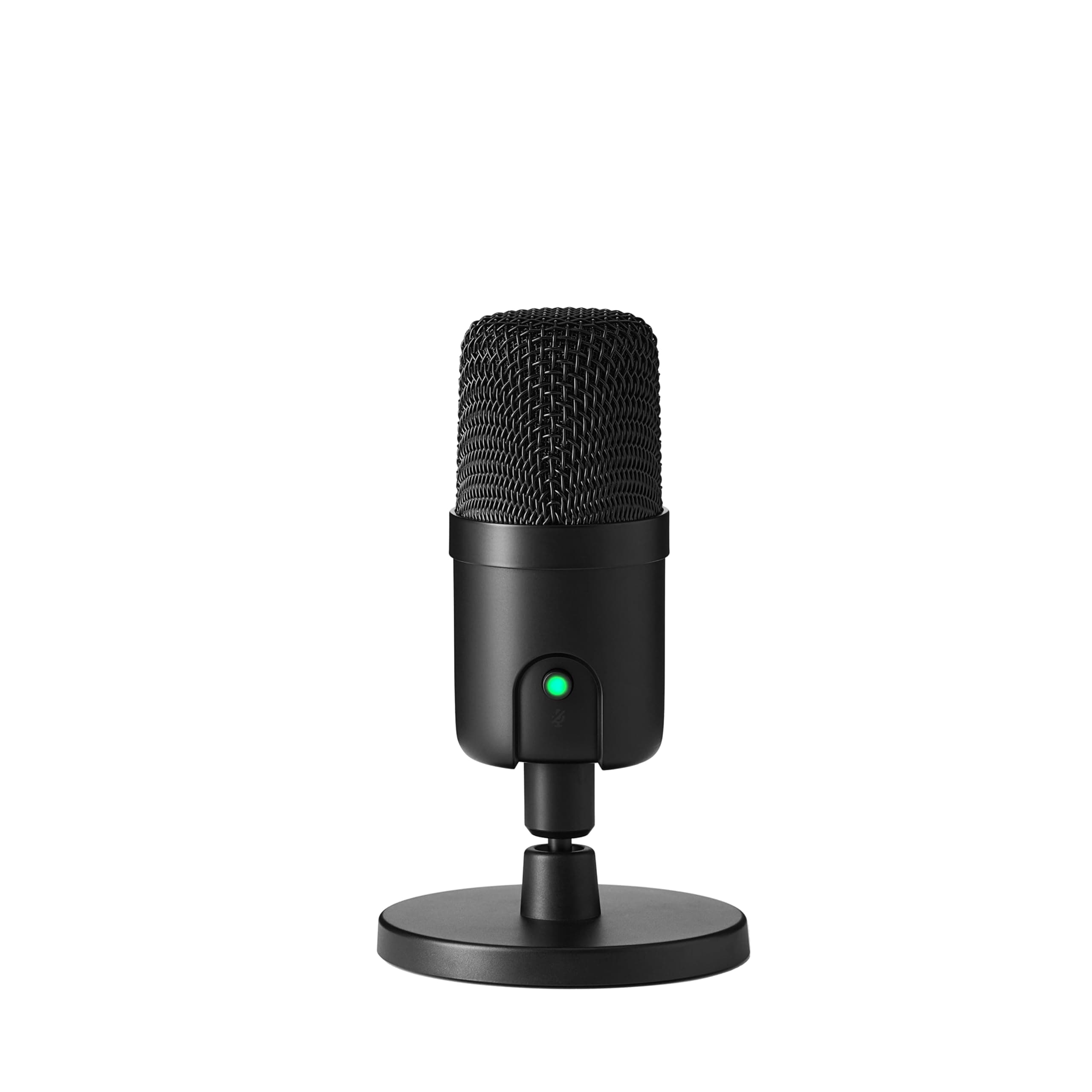 Amazon Basics USB Condenser Microphone for Streaming, Recording, and Podcasting on PC, Plug and Play, Cardioid Pickup, Adjustable Stand with 360° Rotation, 5.8 x 3.4 inches, Black